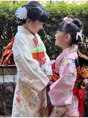 七五三ヘアーセット着付け