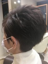 ヘアサロンアンドヘアメイクディー(hair salon hair make D)&nbsp;仙台D　美シルエットひし形丸みツーブロック ショートstyle