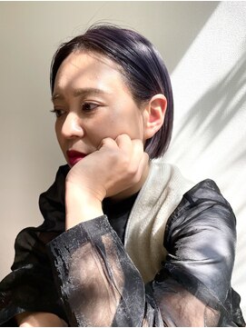 ビューティブロー ビービー(Beauty Blow B.B) ケアブリーチラベンダーカラー艶カラーミニボブ