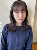 透ける暗髪