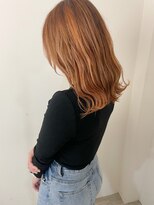 ヘアーアンドリラクゼーション オブジェ(hair&relaxation obje)&nbsp;ハイライト＋オレンジベージュ