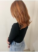 ハイライト+オレンジベージュ