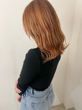 ヘアーアンドリラクゼーション オブジェ(hair&relaxation obje) ハイライト+オレンジベージュ