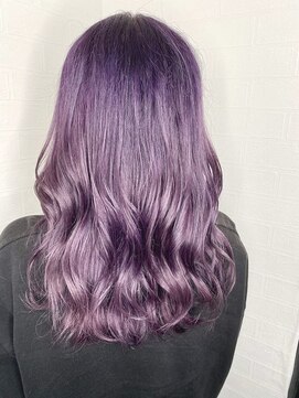 ユートピア(U topia) #ブリーチ2回で作る　#プラチナアメジスト #色落ちも可愛い