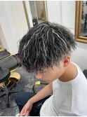 20代30代ツーブロックマッシュツイストスパイラルパーマ