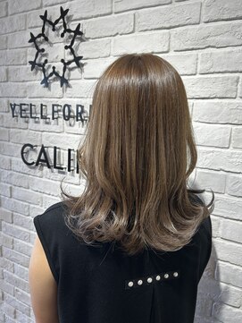 ヘア スパ ビューティー エールフォルム(HAIR SPA BEAUTY YELLFORME) 外ハネ×グレージュカラー