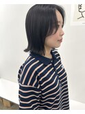 【jjeno】髪質改善×ミディアムボブ×ブルーブラック