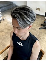 ザ オーダー(THE ORDER)&nbsp;メンズバレイヤージュホワイトブリーチデザインカラーフェード