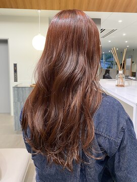 ローレンアオ(LOREN AO) 暖色カラー/オレンジ/艶髪/ダブルカラー/ロング