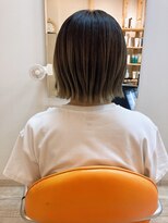 ヘアーアンジュ(Hair Ange) 切りっぱなしボブ 外はねボブ