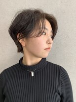 ヤリーバイミクマル(yaree by micmal.)&nbsp;大人美人ハンサムショートボブパーマカーキベージュ小顔