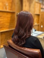 アドラーブル 長岡新保店(adorable)&nbsp;20代30代ナチュラルブリーチなしチェリーレッド