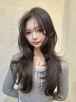 ユニコ(unico)&nbsp;韓国風/レイヤー/小顔/前髪カット/髪質改善/グレージュ/透明感