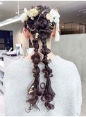 美髪ロング韓国ヘアおくれ毛前髪カット_ba543712
