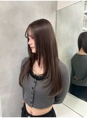 14117黒髪オリーブグレージュ髪質改善ストレート暗髪レイヤー