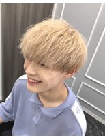 アッドバイケーツー 心斎橋(add by k-two Men's)&nbsp;ホワイトベージュ/刈り上げマッシュ