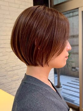 ソワネ 表参道(soigne) 表参道白髪ぼかし上質ナチュラルショートアッシュベージュ40代