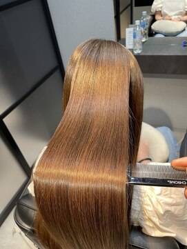 ルナス 福岡天神(LUNAS) 【髪質改善カラー】シアオレンジ【大人ガーリー】