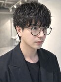 韓国風ナチュラルパーマ×束感マッシュ