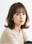 白髪ぼかしベージュカラー