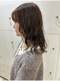 20代透明感パーマ◎ゆるふわパーマ×ミルクティーベージュ