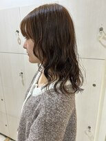 バイ ユア オウン フラワーズ コロン カバ 松本駅前(buy your own flowers : kava)&nbsp;20代透明感パーマ◎ゆるふわパーマ×ミルクティーベージュ