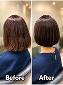 50代×髪質改善×ボブ×上本町