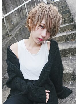 フィリア 台原店(Filea) ★☆透けるプラチナベージュ×色っぽショート☆★