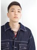アップバングモテる流行イケメン黒髪モテ髪短髪ツーブロック束感