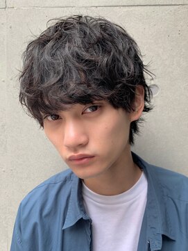 フィフス(fifth) マッシュウルフ ツーブロック 無造作パーマ コンマヘア