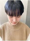 マッシュショート、ワイドバング、ウザバング、黒髪ショート