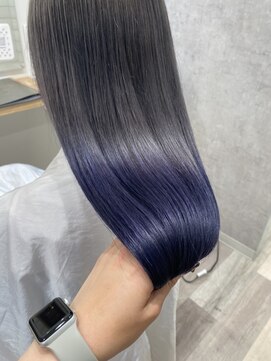 リースリー(Re.3 connecting beauty) Re.3式髪質改善☆ホワイトシルバー×ブルーラベンダー