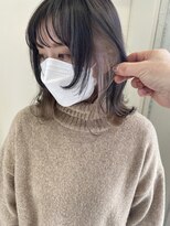 ヘアーデザイン リボン(hair design Ribon) インナーカラー・ミルクティーベージュ&ウルフカット