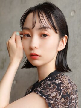 ラフィスヘアー シャルム 渋谷店(La fith hair charme) 【La fith】ダークグレージュ×切りっぱなしボブ