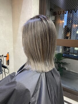 サニー 渋谷(SUNNY) グレーベージュニュアンスカラーアッシュミルクティー