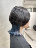 ○中性ウルフカットロングウルフヘアクラゲウルフ○ 表参道