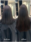 【lilley 稲永麻衣】エクステ+ロング+ブルーブラック+韓国ヘア