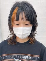 シャルティア(SHALLTIA) 【山口ウルフカット】オレンジメッシュ【山口派手髪】