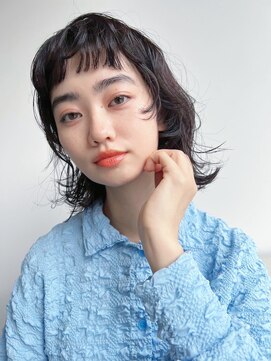 ホォレ 豊中店(fore) オリーブベージュショートミニボブグレージュブリーチレイヤー