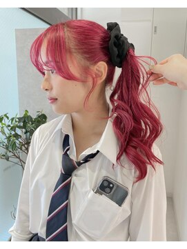 ムーン バイ ケンジ(moon by KENJE) 【hinari】#体育祭ヘアセット #ブリーチカラー