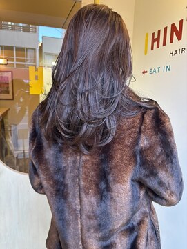 ヒントステーション(HINTSTATION) 〈浅草 半個室〉レイヤーミディ/シアーベージュ