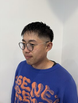 メンズラピス 栄店(Men's Lapis) 黒髪短髪クロップスキンフェード