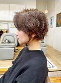 イメチェンショートパーマ