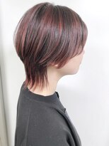 モリオフロムロンドン 原宿本店(morio from London) 【morio原宿】ウルフ　ハイライトカラー　レッド