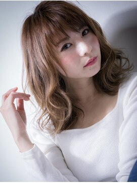 カバーヘア ブリス 上尾西口店(COVER HAIR bliss) くびれヘアハイライト抜け感ウェーブミディアムv上尾30代40代