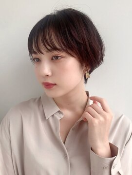 ルッソリベラ 池袋(Lusso libera) 大人ショート/丸みショート/レッドブラウンカラー