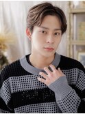 アップバングくせ毛風モテ髪メンズコンマヘアa大宮20代30代40代