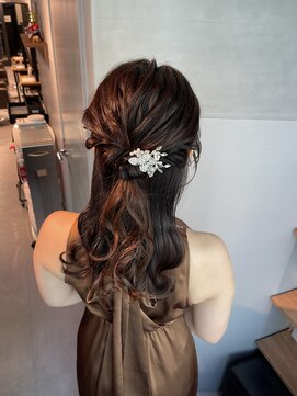 シャルムバイケンジ(Charm.by KENJE) 【ハーフアップ】結婚式/二次会//銀座/ヘアセット/成人式