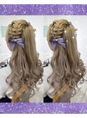 ねじり編み込み