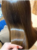艶感をより重視したオリーブカラー 髪質改善カラー(白髪染め可